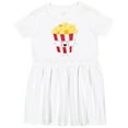 thumbnail image 3 of Inktastic Cute Kawaii Popcorn Girls Toddler Dress, 3 of 5