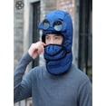 thumbnail image 3 of Luxtrada Thermal Winter Trapper Hat with Glasses Ski Hunting Trapper Hat Autumn Winter Cycling Windproof Outdoor Cap (Navy blue), 3 of 9