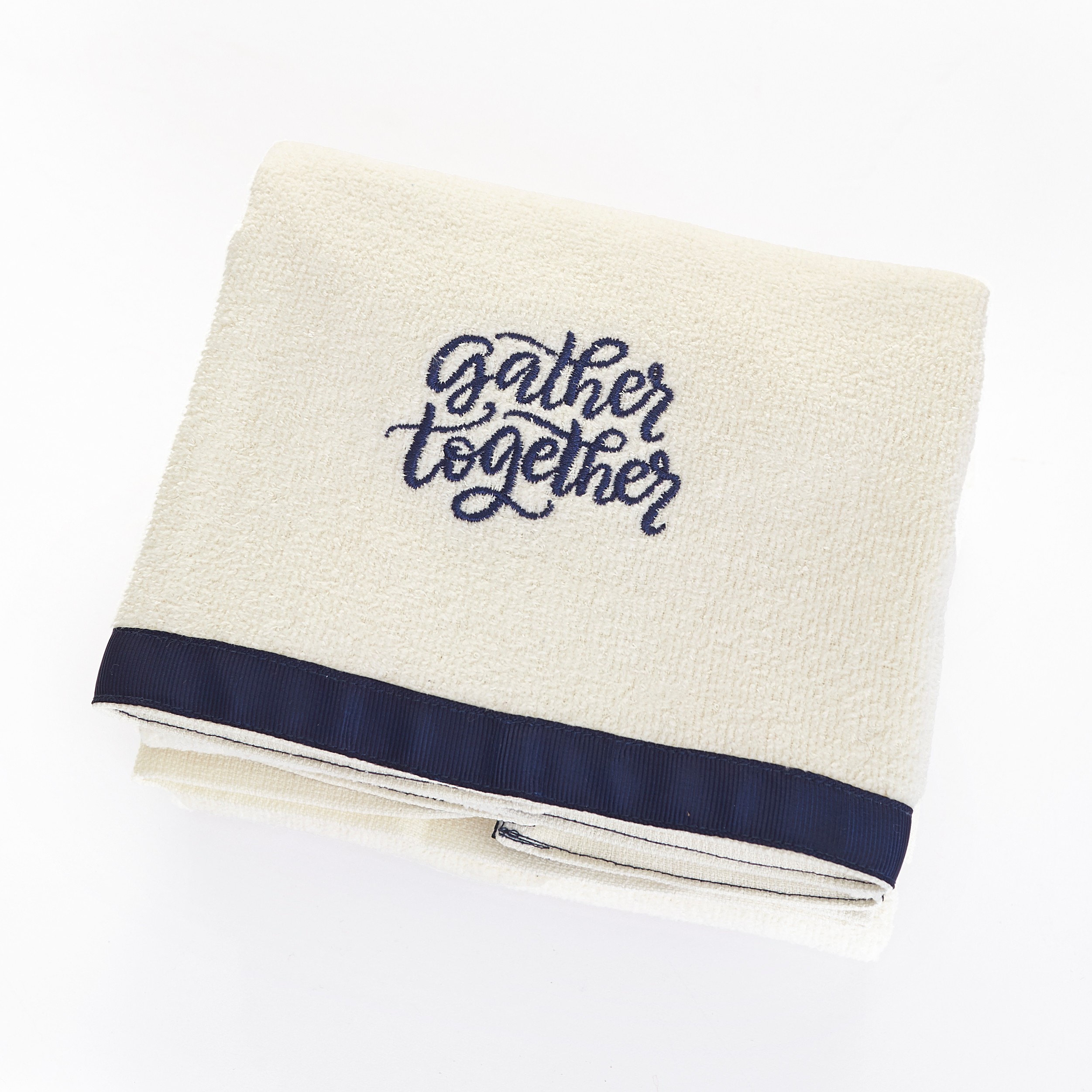 Farmhouse Striped Bathroom or Kitchen Hand Towels Set of 2