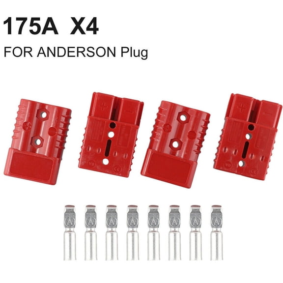 4PCS FOR ANDERSON Plug CABLE TERMINAL BATTERY POWER CONNECTOR 175 AMP-600V