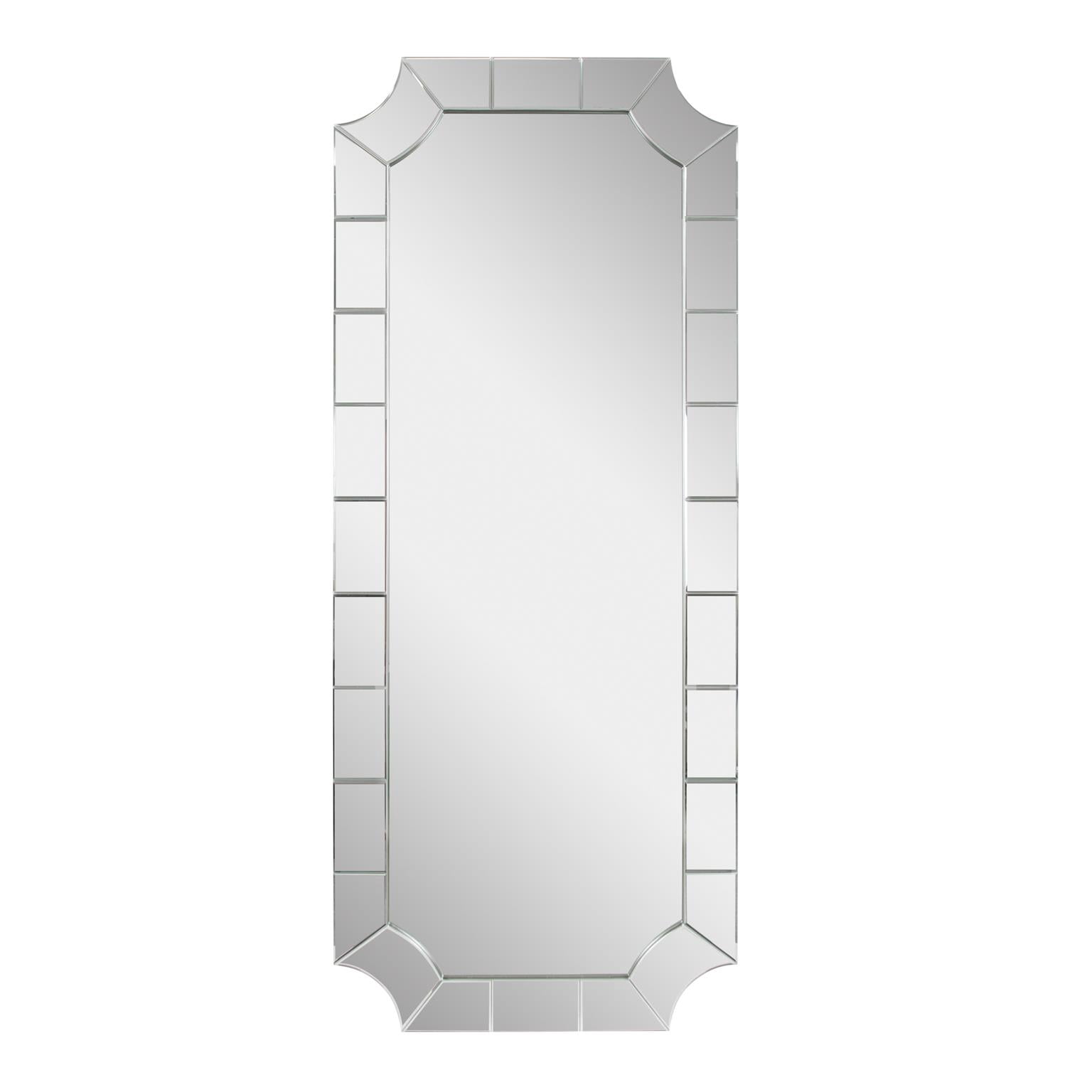Tyler Dillon Full Length Mirror with Multi Beveled Mirrored Border 72"H x 30"W
