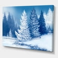 thumbnail image 3 of Snow Covered Trees With Dreamlike Spruce Forest 12 in x 8 in Painting Canvas Art Print, by Designart, 3 of 4