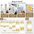 thumbnail image 6 of Yellow Eucalyptus Leaves Window Privacy Film, Spring Floral Summer Botanical Static Cling UV Sun Blocking Heat Control Window Tint, Non-Adhesive One Way Windows Privacy Cover 17.7''x78.7'', 6 of 7