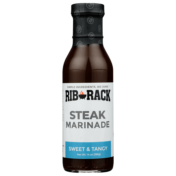 Rib Rack Marinade Sauce, Steak, 14 Oz