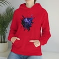 thumbnail image 4 of Celestial Space Blot Unisex Heavy Blend™ Hooded Sweatshirt, 4 of 6