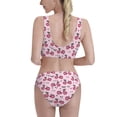 thumbnail image 3 of Picia Bike with Donut Wheels Women's High Waisted Bikini Scoop Neck Swimsuit Two Pieces Bathing Suit-X-Large, 3 of 8
