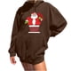 thumbnail image 1 of Sudadera estampada con capucha retro de manga larga suelta de Navidad para mujer con mangas caídas en los hombros Pompotops gfhjh12957, 1 of 8