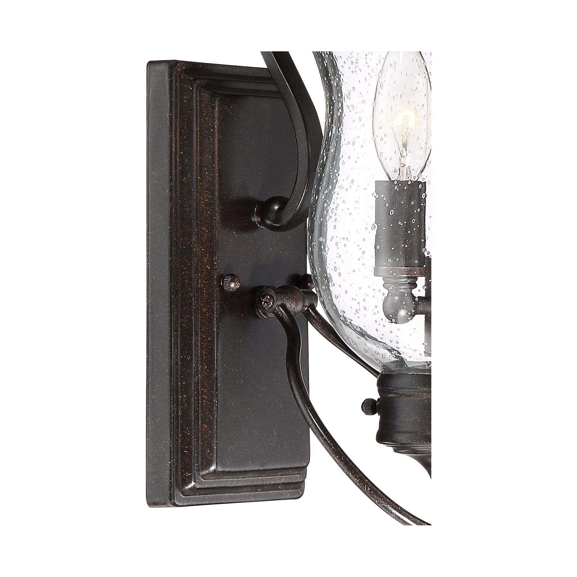 Franklin Iron Works Carriage Vintage Outdoor Wall Light Fixture Bronze LED 22" Clear Seedy Glass for Post Exterior Barn Deck House Porch Yard Patio