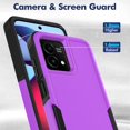 thumbnail image 5 of for Moto G Stylus 5G 2023 Case: Dual Layer Protective Heavy Duty Cell Phone Cover Shockproof Rugged with Screen Protector - Military Protection Bumper Tough - Motorola Moto G Stylus 5G 2023, Purple, 5 of 15