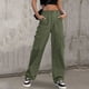 thumbnail image 1 of WILLBEST Pantalones Casuales para Mujer, Pierna Ancha, Alta Elasticidad, Pierna Recta, Traje Cómodo, Ropa Informal para el Día a Día. Grande, 1 of 4