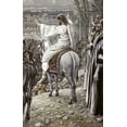 thumbnail image 2 of Tissot, James 13x18 Black Ornate Wood Framed with Double Matting Museum Art Print Titled - Jesus Beheld The City and Wept Over It, 2 of 4