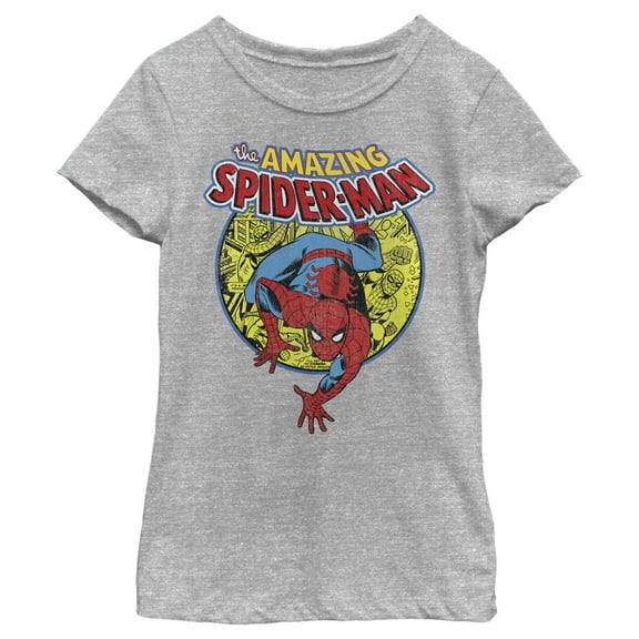 Girl's Marvel Amazing Spider-Man Responsibility Graphic Tee Athletic Heather Medium