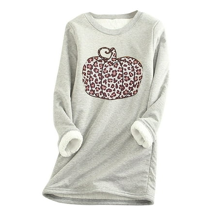 

Tawop Women Seamless Underwear Women Thick Fleece Sweatshirt Long Sleeve Leopard Print Velvet Warm Round Neck Underwear Tops 38Ddd Bras for Women