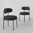 thumbnail image 1 of Yeshouse juego de 2 sillas de comedor tapizadas en chenilla, con respaldo acolchado, diseño moderno de tela suave, ideales para sala, cocina, comedor o decoración de apartamentos, 1 of 7