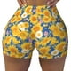 thumbnail image 2 of Fotbe Vintage White Yellow Sunflower Shorts Sin Costuras – Shorts Deportivos de Cintura Alta para Mujer, Elásticos para Gimnasio, Yoga, Running o Ciclismo-Small, 2 of 8