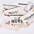 thumbnail image 4 of Nurse Week Christmas Graduation Birthday School Teacher Survival Kit Makeup Bag, 4 of 6