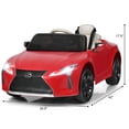 thumbnail image 2 of Patiojoy Lexus Licensed Electric Kids Ride on Car with Remote Control Red, 2 of 5