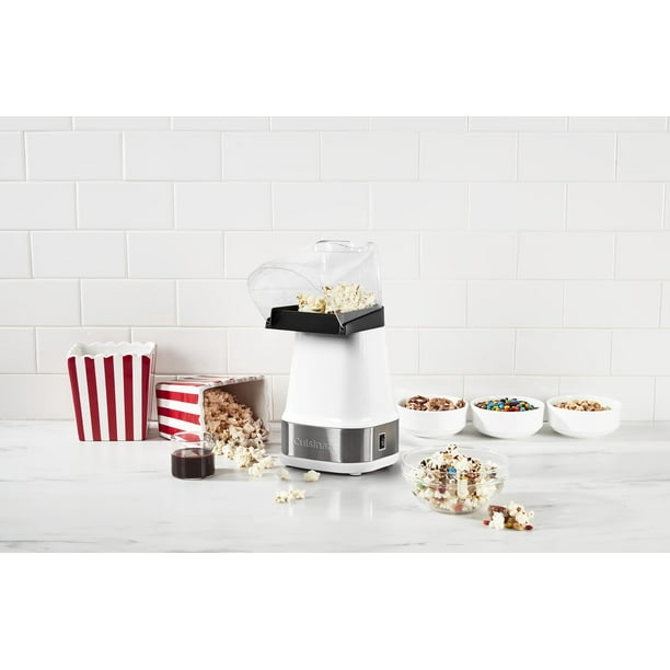 Máquina para hacer palomitas Cuisinart CPM-150 W EasyPop Hot Air 1500 W, color blanco