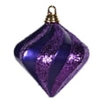 thumbnail image 1 of 6 in. Purple Candy Glitter Swirl Diamond Ornament, 1 of 1