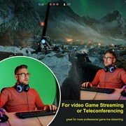 Vinci Portable Green Screen for Chair 43.3, Greenscreen Backdrop with Stand, Collapsible Green Background for Photography Streaming Gaming Photo Zoom Video Chats and Meeting