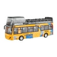 thumbnail image 2 of Autobús turístico de dos pisos de City Sightseeing, juguete de colección, modelo de vehículo con luces Amarillo, 2 of 9