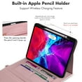 thumbnail image 2 of TECH CIRCLE Business Style Tablet Case for iPad Pro 13-Inch (2024) - Folio Heavy-Duty Case [with Pockets /Card Slots /Shoulder Strap /Pencil Holder] Hands-Free Stand Function Protective Cover, Pink, 2 of 6