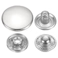 thumbnail image 1 of Uxcell 30Set Presilla de Botón de 20mm, Cierre de Metal para Cuero, Plata, 1 of 7