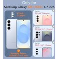 thumbnail image 3 of KOMI for Samsung Galaxy S25-Plus Case: Military Grade Drop Protection Anti Yellowing Cell Phone Cover - Rugged Shockproof Protective Bumper Transparent Cases Black, 3 of 5