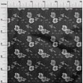 thumbnail image 3 of oneOone Velvet Gray Fabric Floral Retro Sewing Craft Projects Fabric Prints By Yard 58 Inch Wide, 3 of 5
