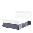 thumbnail image 1 of Colcha con cordones,faldón de cama a cuadros a prueba de polvo,funda para cajón de cama,delantal de cama para el hogar y el dormitorio., 1 of 5