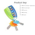 thumbnail image 3 of Toywjx Educational Toys Musical Smart Remote Car Key Toy with Sound and Light 3 Keys & 1 Remote with 12 Musical Mini Flashlight with Fob Pretend Play Toys Birthday Gift Christmas Gifts(Blue), 3 of 5