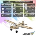 thumbnail image 7 of Dancing Hobby S38 Savage Bobber 1000mm Wingspan Balsa Wood Remote Control Airplane KIT/ KIT+ Combo - KIT+Motor+ESC+Servo+Prop+Film Pack, 7 of 7
