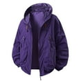 thumbnail image 5 of Womens Lightweight Rain Jacket, Yigetop Women's Lightweight Windbreaker Jacket for Outdoor Rain Jackets for Women Waterproof Dark Purple 4XL, 5 of 9