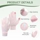 thumbnail image 3 of Guantes de Sol Uxcell para Mujeres, Protección de Manos Transpirables para Actividades al Aire Libre con Pantalla Táctil Antideslizantes 9" & 4Pcs & Seda Helada & Rosa Púrpura, 3 of 7