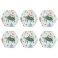 thumbnail image 2 of Disketp Turtle And Sea Life Funny Coasters,6 Pcs Leather Coasters With Holder, Perfect Housewarming Hostess Gifts,Protect Furniture From Water Marks Scratch And Damage, 2 of 9