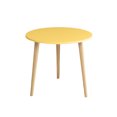 thumbnail image 2 of Fwttom Wooden Small Round T Able, Concise & Modern Detachable Small Round Table Rental House Bedroom Balcony Small Table Rest & Negotiation Round Table, 2 of 6