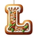 thumbnail image 1 of 26 Adornos Con Letras Del Alfabeto Para El Árbol De Navidad. Colgante Con La Letra M Y Bastones De Caramelo Con Diseño De Bayas. Mini Adornos Colgantes Para Fiestas Diy., 1 of 4