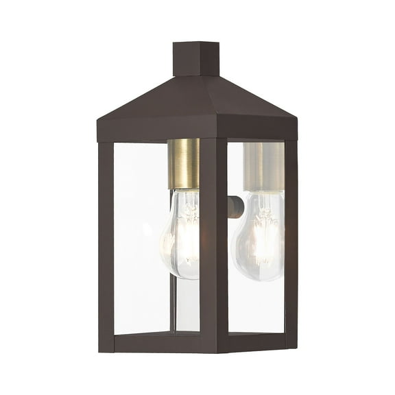 Livex Lighting - Nyack - 1 Light Outdoor Wall Lantern in Mid Century Modern