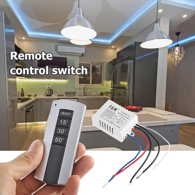 Control remoto de lámpara UVC inalámbrica 15 30 60 Interruptor de interruptor de temporizador Receptor para desinfección de esterilizador doméstico Desodor
