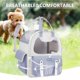 thumbnail image 1 of Mochila Transportadora De Gatos Mochila de viaje para gatos, mochila transpirable para mascotas, gran capacidad (azul claro), 1 of 6