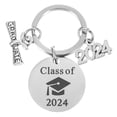 thumbnail image 6 of LOLIPPYY 2024 Graduation Keychain Metal Key Holder with Decorative Bag Pendant Charm, 6 of 8