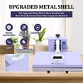 thumbnail image 3 of Bingirl Stationary Heat Press Machine - Fixed Manual, Single Display, Single Plate, 16 by 24 Inch, 110V, 3 of 6