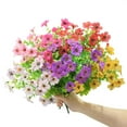 thumbnail image 4 of Visland 4PCS Artificial Flowers, Plastic Flower Plants for Outdoor, Faux Flowers in Bulk Silk Fake Flowers for Indoor Vase Pots Hanging Planters Decorations, 4 of 4