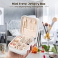 thumbnail image 2 of 8PCS Mini Jewelry Boxes, Faux Leather Small Travel Jewelry Organizers, Portable Rings, Earrings, Necklaces Display Storage Cases for Girls Women, 2 of 7