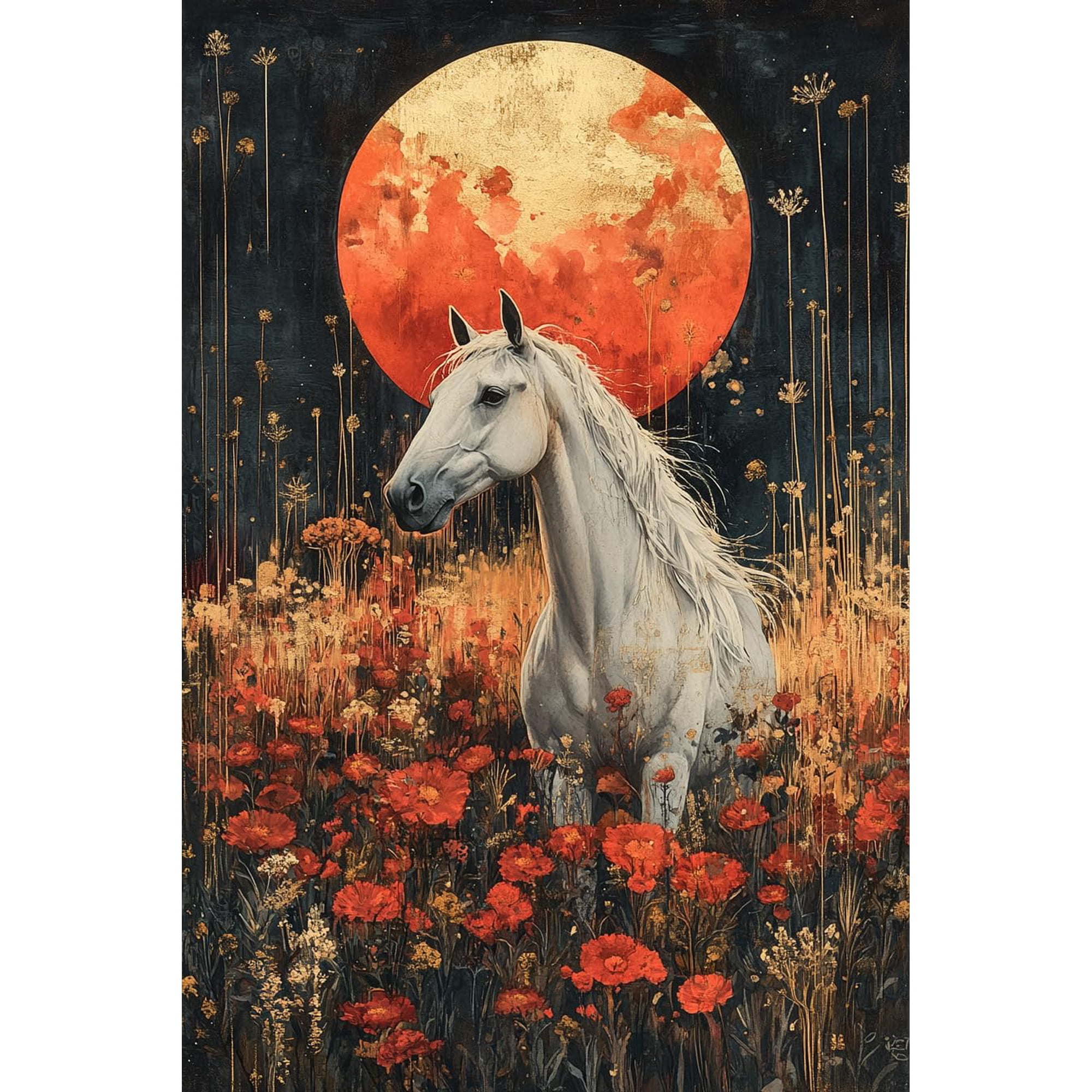 DIY Cross Stitch Kit for Beginners Wild Desert at Noon 11CT Embroidery Kit with Pattern Stamped Count by Numbers Craft Kit 40x50cm-8