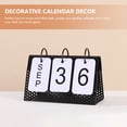 thumbnail image 1 of BESTYASH Black Metal Perpetual Calendar Frame Decorative Calendar for Desktop Use, 1 of 8