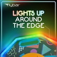 thumbnail image 4 of Flybar LED Pogo Trick Ball Balance Board for Kids Ages 6+,Textured Anti-Slip Deck For Secure Jumping, Indoor & Outdoor Toy For Boys & Girls,Supports Up To 160Lb, Includes Hand Pump, Retro Rocket Glow, 4 of 7