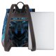 thumbnail image 3 of Fotbe Cool Blue Light Wolf Mochila Bolso con Estampado para Mujer, Mochila Antirrobo de Nylon Impermeable, Bolsa Ligera de Hombro, 3 of 4