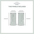 thumbnail image 3 of Exclusive Home Rideaux Kochi Lin Mélange Oeillet Haut de Rideau Paire, 54x63, Sarcelle, 2 Comte, 3 of 7