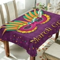 thumbnail image 2 of GZHJMY Mardi Gras Rectangle Tablecloth, Waterproof Stain Wrinkle Resistant Washable Polyester Table Cover for Picnic Dinner Holiday Kitchen Party Decor, 60 x 108 in Home Decor, 2 of 7